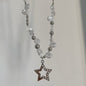 Free Shipping For 'Summer Bummer' Y2k Star & Pearl Beads Necklace