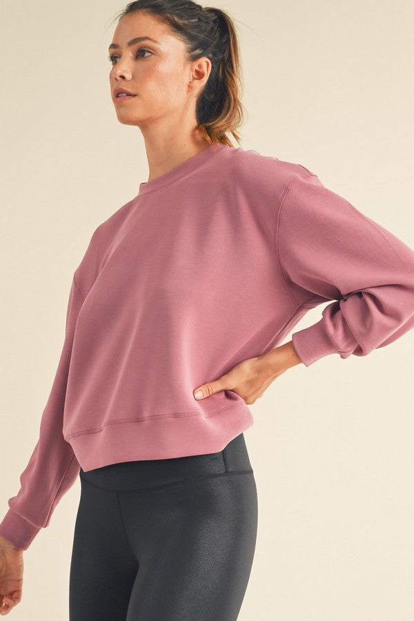 Sofie Soft Cropped Crew Top