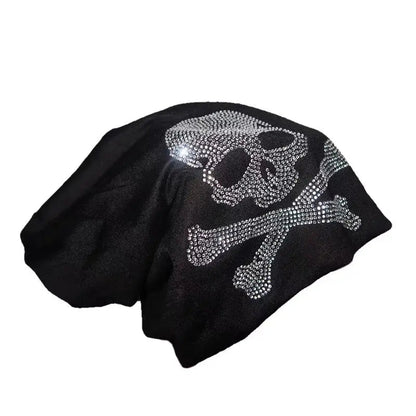 Free Shipping For 'Teen Spirit' Grunge Skull Sequins Beanie Hat