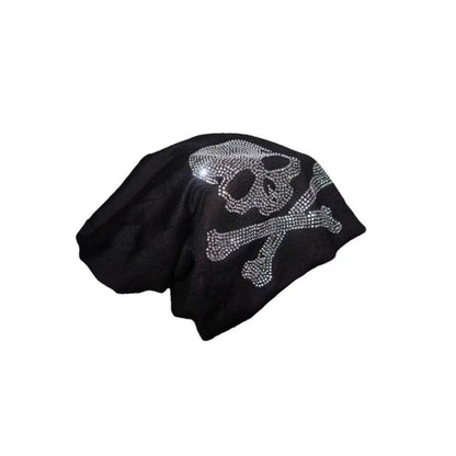 Free Shipping For 'Teen Spirit' Grunge Skull Sequins Beanie Hat