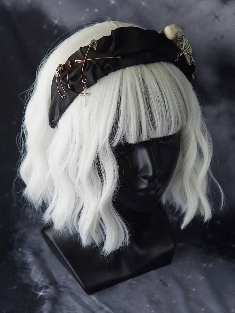 Free Shipping For 'The Addams Family' Goth Skull Decor Headband