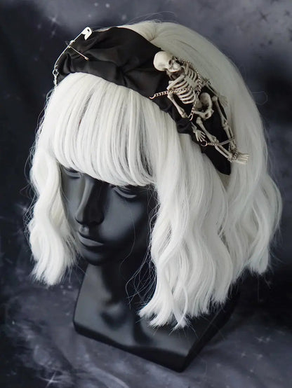 Free Shipping For 'The Addams Family' Goth Skull Decor Headband