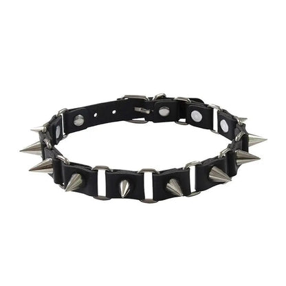 Free Shipping For 'Thorns' Rivet Punk Pu Choker