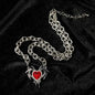 Free Shipping For 'Thorns & Love' Heart & Wings Shape Necklace