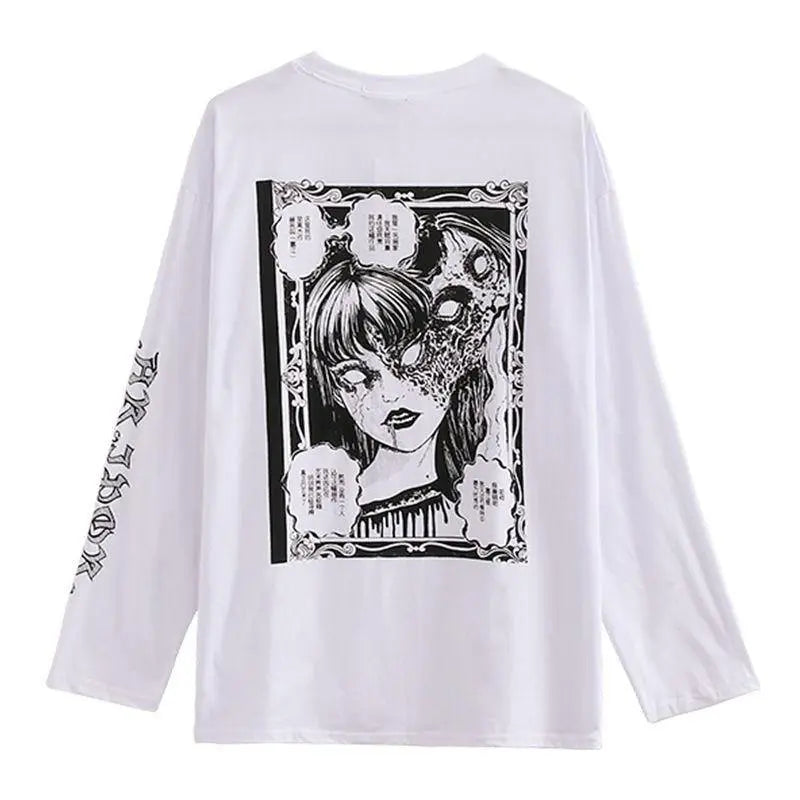 Free Shipping For 'Tomie' Printed Cotton Harajuku Shirts