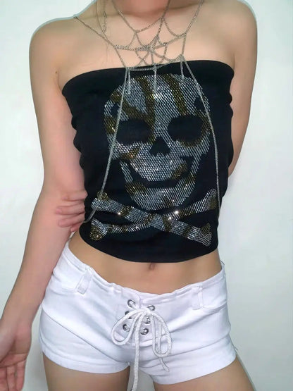 Free Shipping For 'Trapped' Punk Spider Web  Body Chain