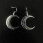 Free Shipping For 'Traveler' Goth Moon Shape Earrings