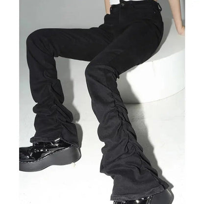 Free Shipping For 'Trust Issue' Punk Drawstring Bell- Bottom Pants