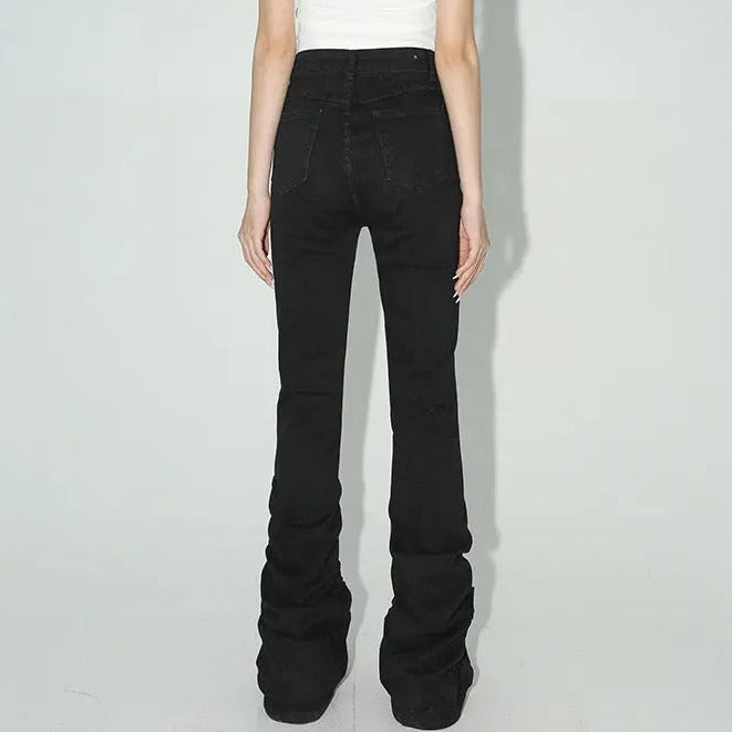 Free Shipping For 'Trust Issue' Punk Drawstring Bell- Bottom Pants