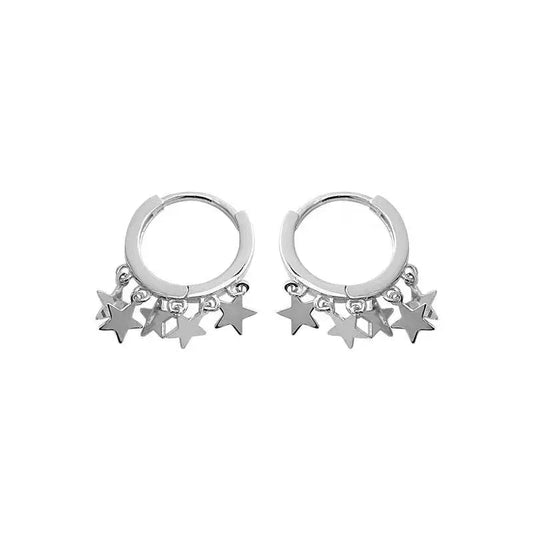 Free Shipping For 'Twinkle Star' Pendants Grunge Ear Hoop Earrings