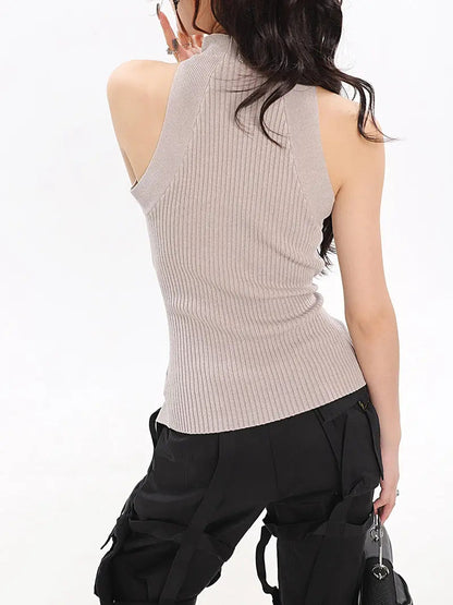 Free Shipping For 'Twisted Zone' Tech-wear Hollow Out Cami Top