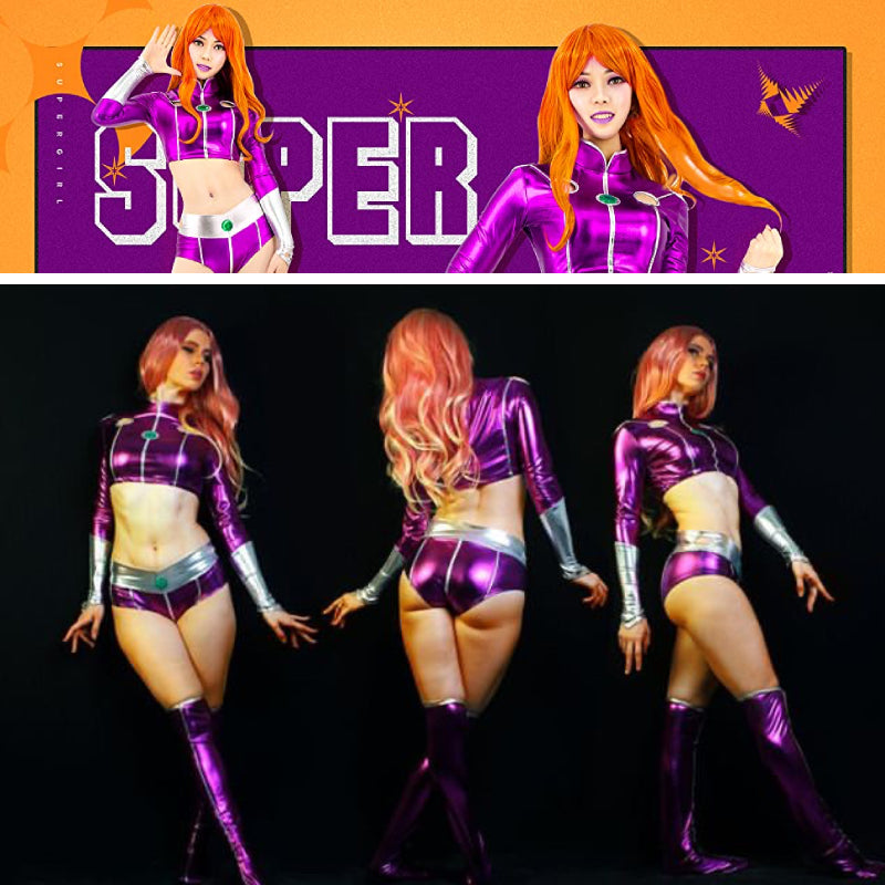 Free Shipping For Sexy Starfire Costume