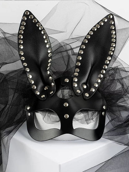 Free Shipping For Leather Bunny Mask