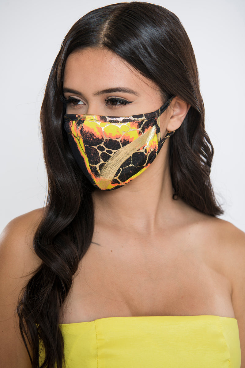 Free Shipping For Marble Face Mask - Yellow