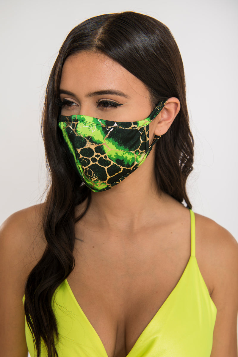 Free Shipping For Marble Face Mask - Green