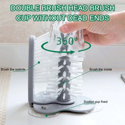 Free Shipping For2 In 1 Cleaning Brush Cup Scrubber