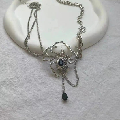 Free Shipping For 'Venomous' Punk Spider Metal Necklace