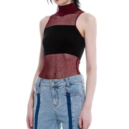 Free Shipping For 'Vessel' Knitted Turtleneck Halter Top