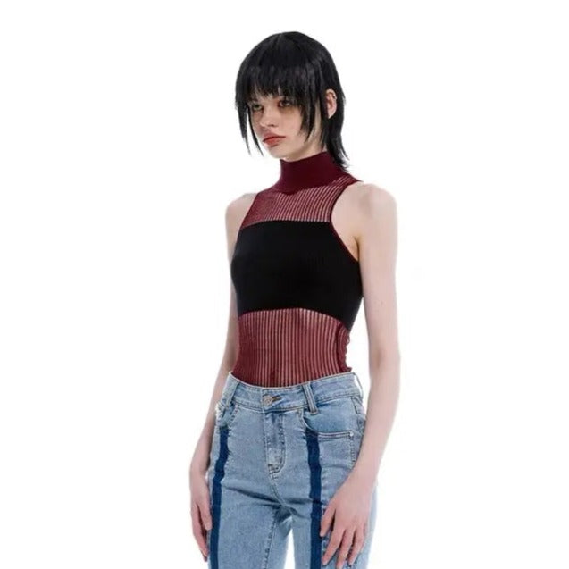 Free Shipping For 'Vessel' Knitted Turtleneck Halter Top