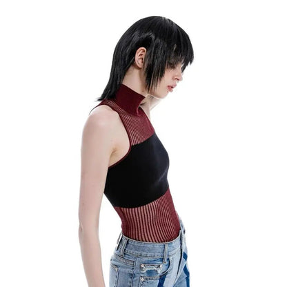 Free Shipping For 'Vessel' Knitted Turtleneck Halter Top