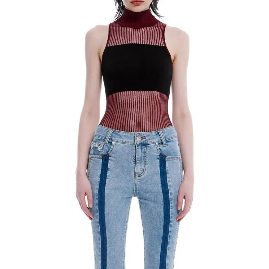 Free Shipping For 'Vessel' Knitted Turtleneck Halter Top