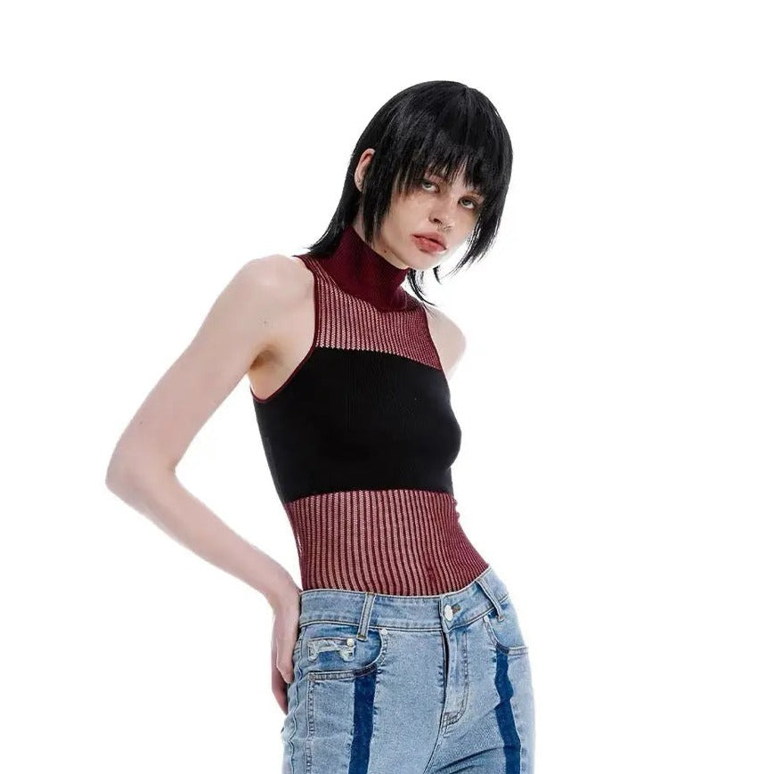 Free Shipping For 'Vessel' Knitted Turtleneck Halter Top