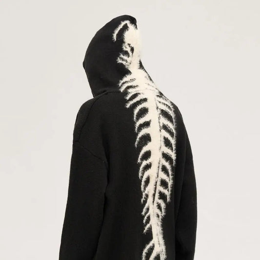 Free Shipping For 'Vine' Spine Knit Sweater Hoodie