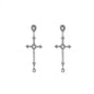 Free Shipping For 'Vows' Y2k Angelcore Rhinestone Cross Pendants Earrings