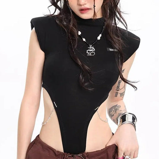 Free Shipping For 'Warrior' Sleeveless Paded Shoulder Top