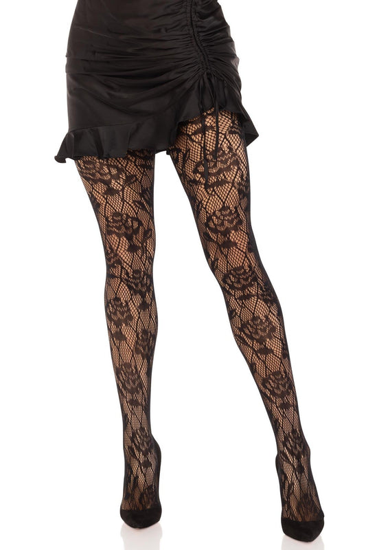 Free Shipping For Wild Rose Net Tights