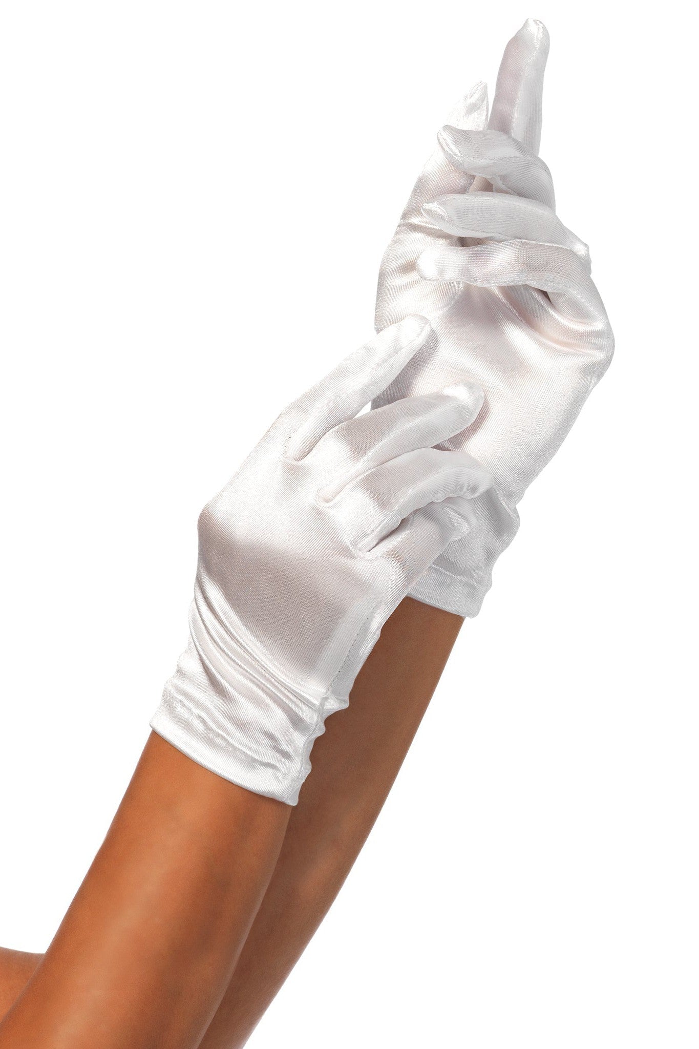 Free Shipping For Wrist Length Satin Gloves