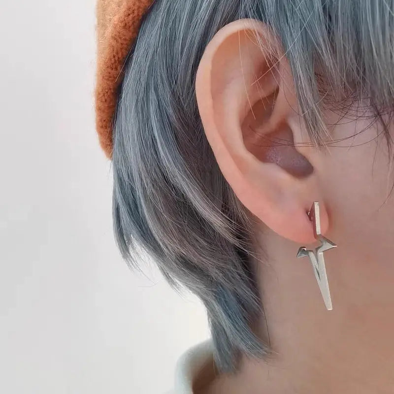 Free Shipping For 'Yuna' Punk Irregular Hollow-Out Star Earring