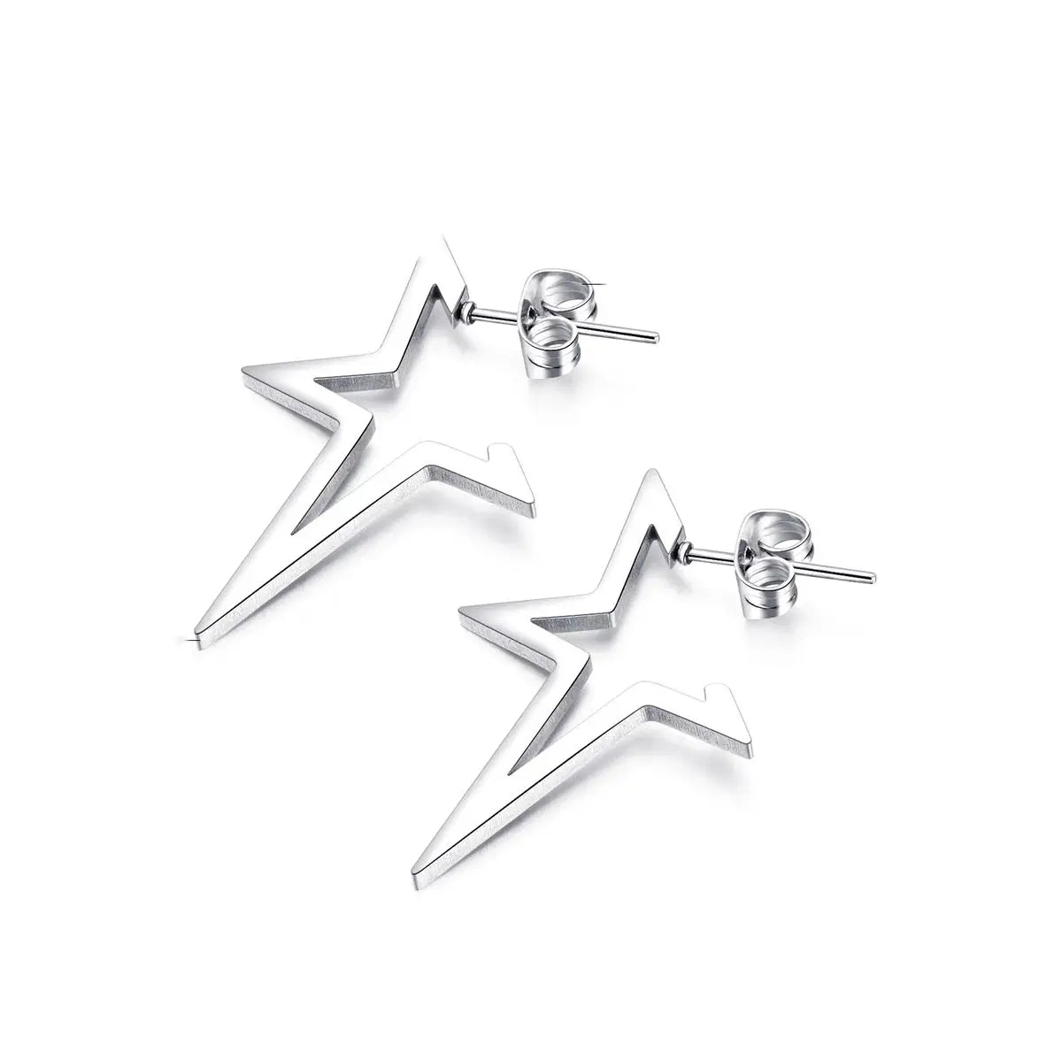 Free Shipping For 'Yuna' Punk Irregular Hollow-Out Star Earring