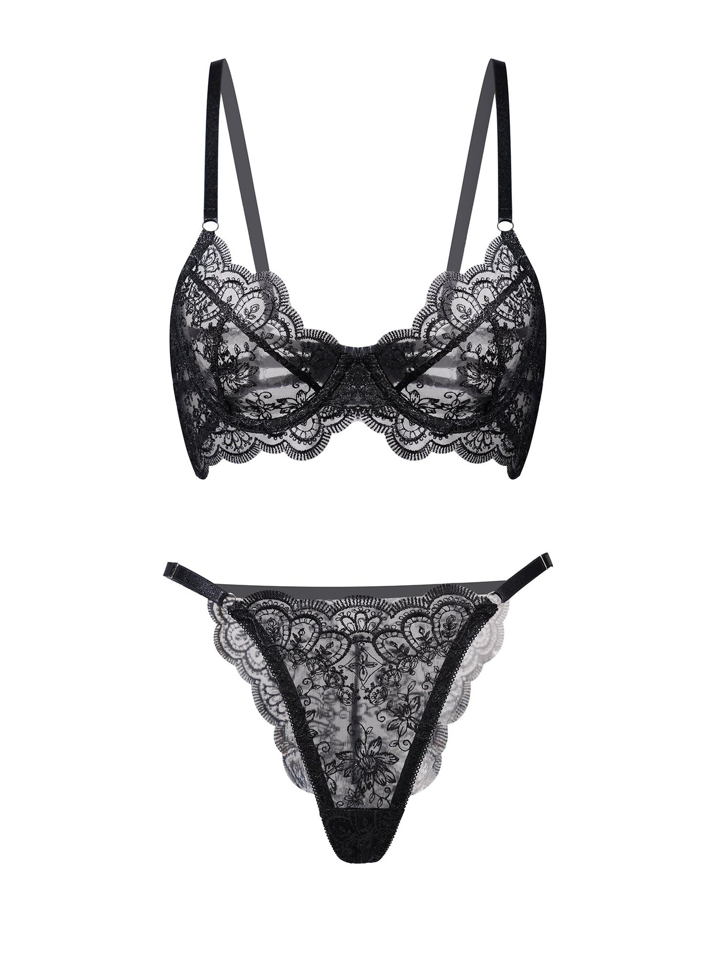 Free Shipping For  Exquisite Lace Lingerie Set