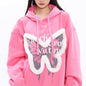 Free Shipping For 'Zeltus' Fluffy Butterfly Pattern Hoodie