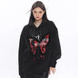 Free Shipping For 'Zeltus' Fluffy Butterfly Pattern Hoodie