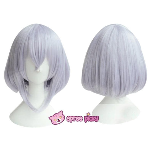 Free Shipping For Hivava Cosplay [Touken Ranbu Honebami Toushirou] Silver Light Purple Short Wig