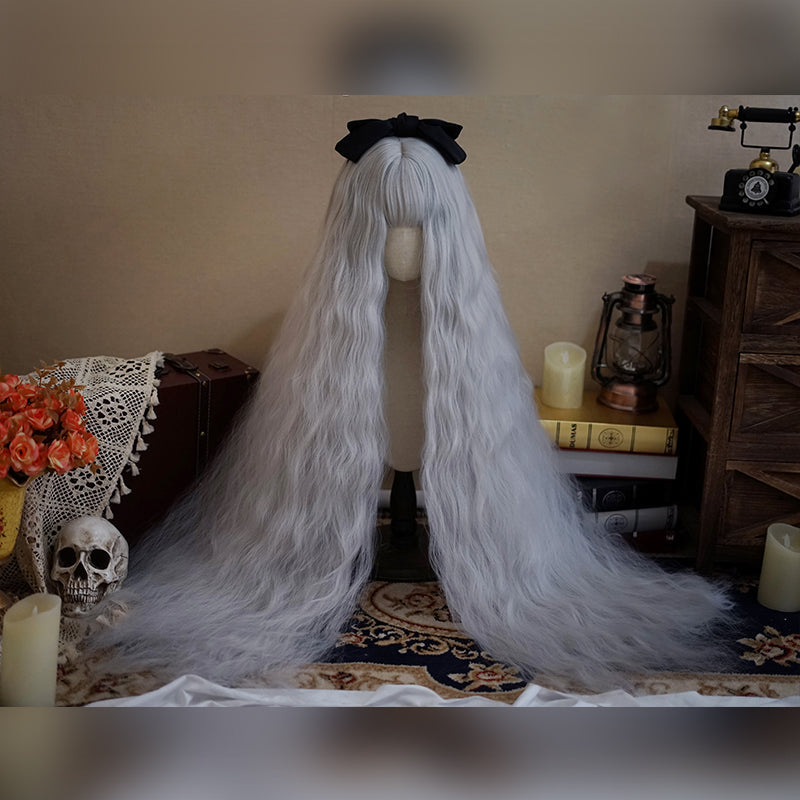 Free Shipping For Hivava Cosplay 120cm Extra Long Silver Wig