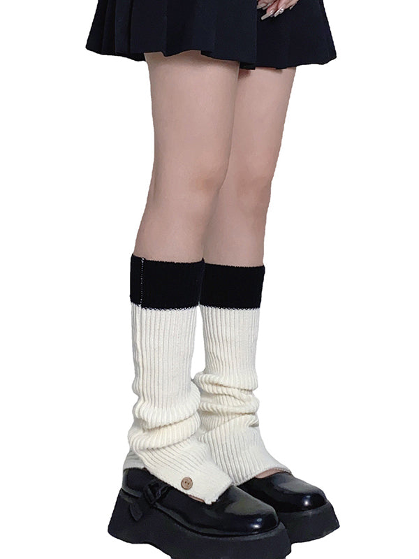 New Fashion Leisure Fashion Flared Contrast Color Leg Warmers Accessories-Homeundewear