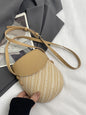 Geometric Split-Joint Woven Crossbody Bags Bags Accessories Bags