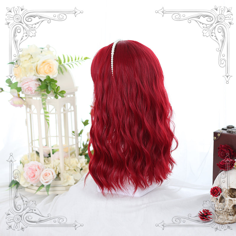 Free Shipping For Hivava Harajuku Red Long Curly Wig