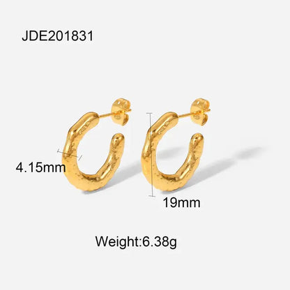 Free Shipping For18K Gold Plated Hoop Earrings