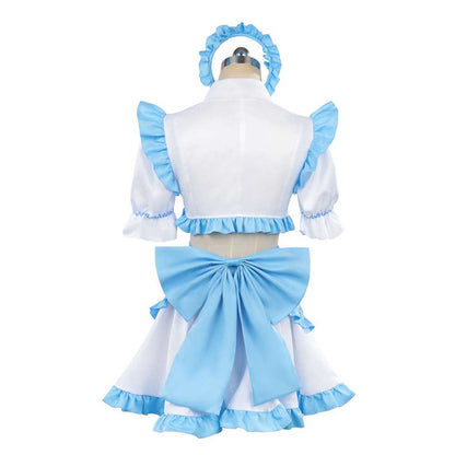 Free Shipping For_lya Sometimes Hides Her Feelings in Russian Anime Ayano Kimishima Women Blue Maid Dress Cosplay Costume