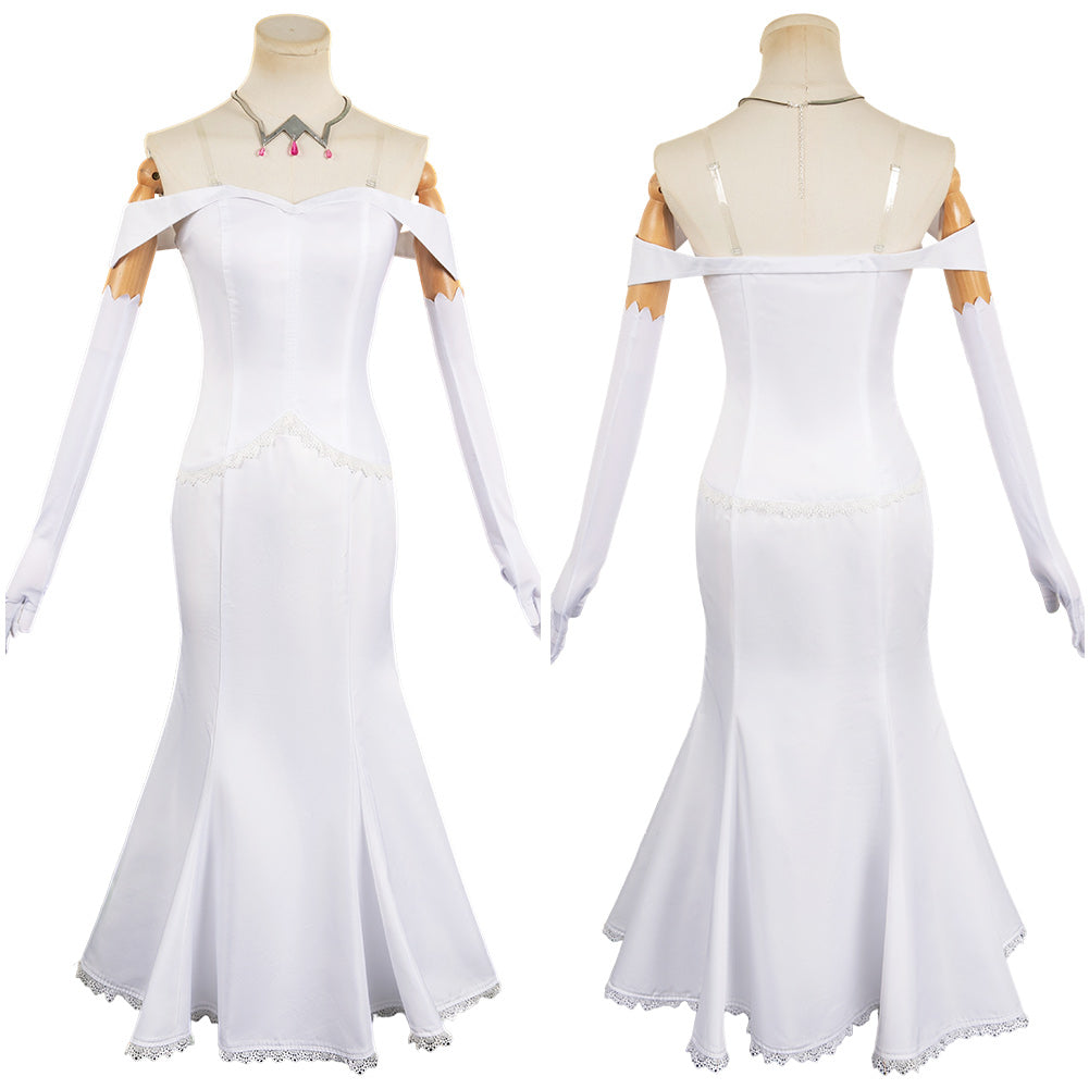 Free Shipping For_milia Women White Dress Party Carnival Halloween Cosplay Costume