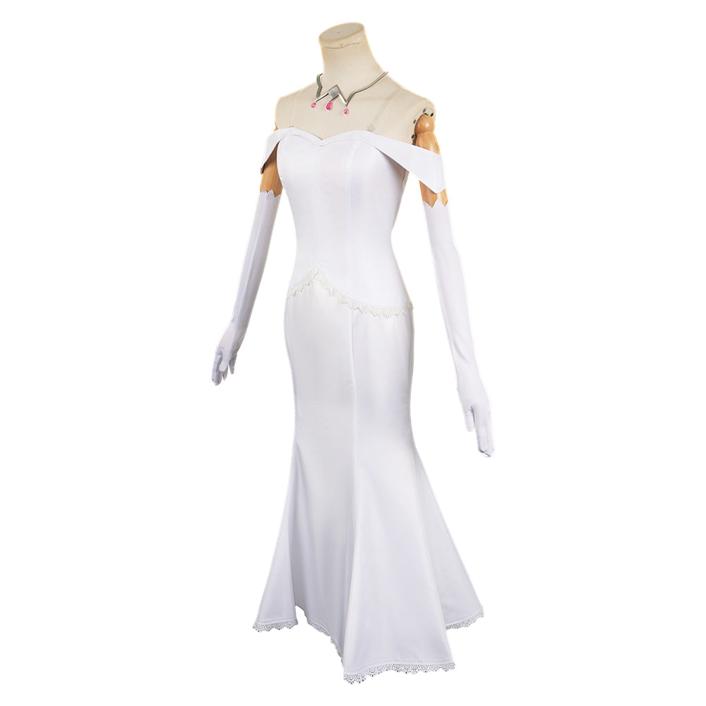 Free Shipping For_milia Women White Dress Party Carnival Halloween Cosplay Costume