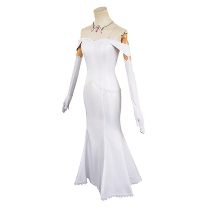 Free Shipping For_milia Women White Dress Party Carnival Halloween Cosplay Costume