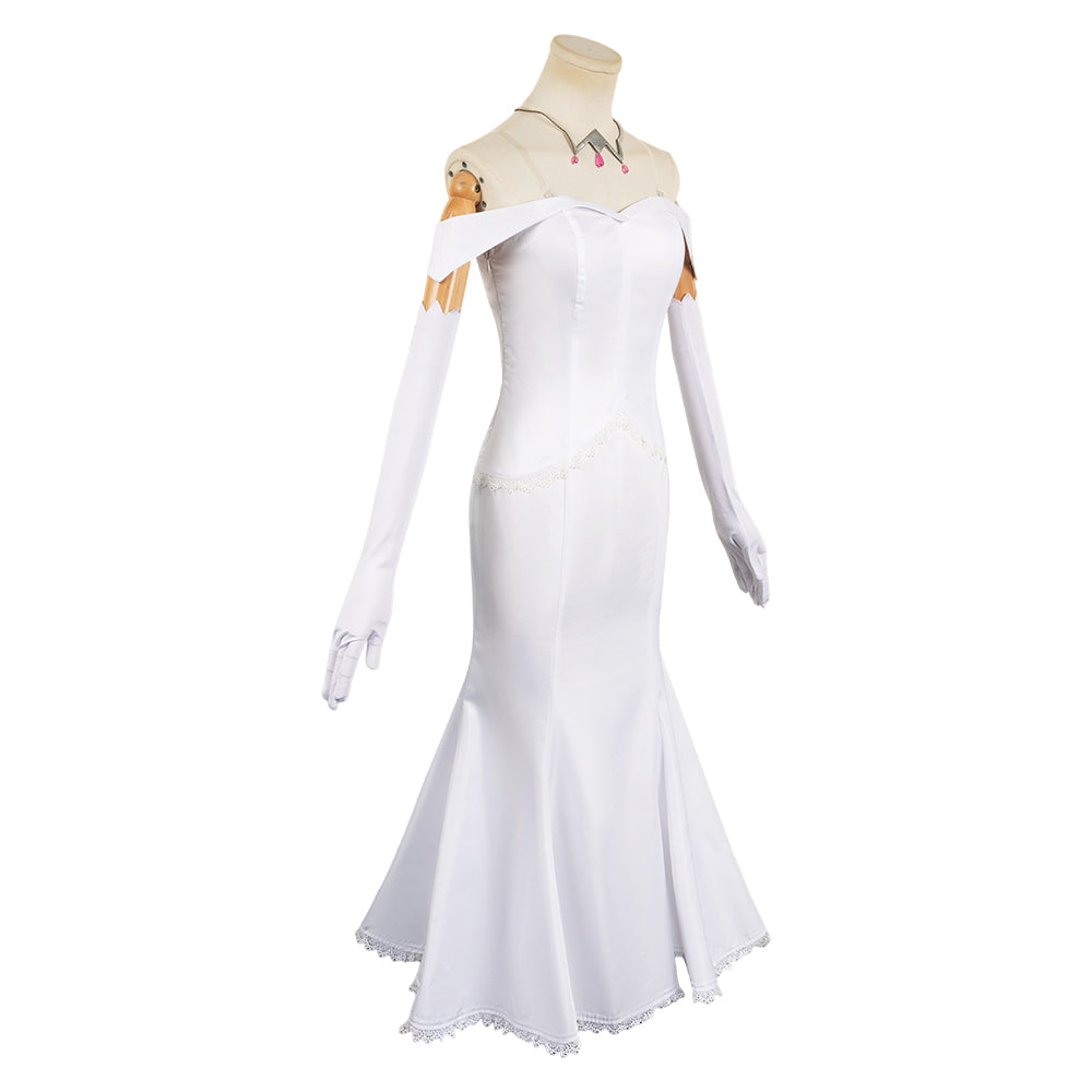 Free Shipping For_milia Women White Dress Party Carnival Halloween Cosplay Costume