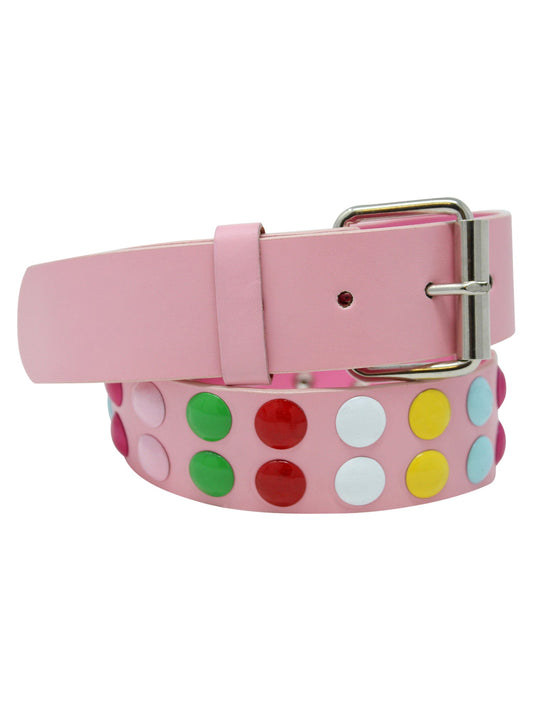 Rainbow Multicolor Studded Belt