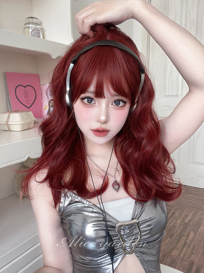 Free Shipping For Hivava Natural Red Mermaid Lolita Wig