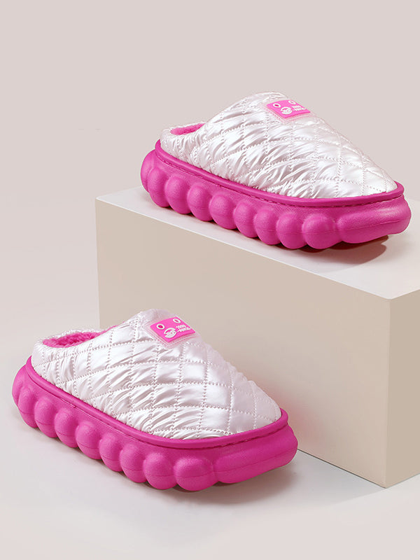 Indoor Non-Slip Keep Warm Waterproof Padded Slippers